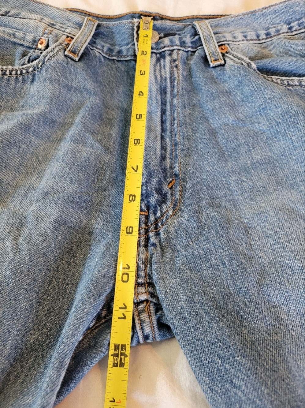 Levi’s 555 Relaxed Straight Jeans Men’s W32 L30 Medium Wash Classic Denim - Picture 10 of 13